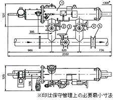 SAF-4500代表的配管組付図