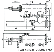 SAF-6000代表的配管組付図
